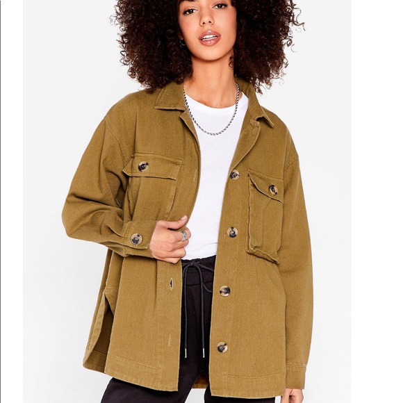 Button Down utility shirt jacket - Picture 2 of 6